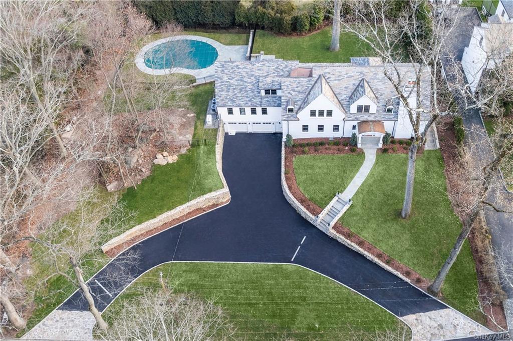 Aerial view of the Wendover residence